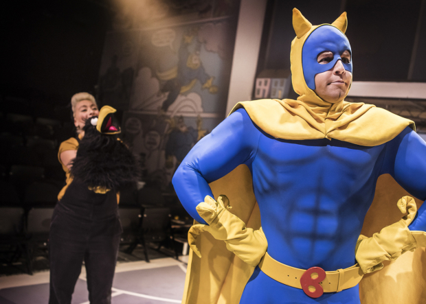 Jodie Jacobs (Crow) and Matthew McKenna (Bananaman)