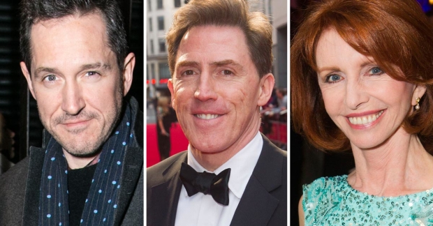 Bertie Carvel, Rob Brydon and Jane Asher