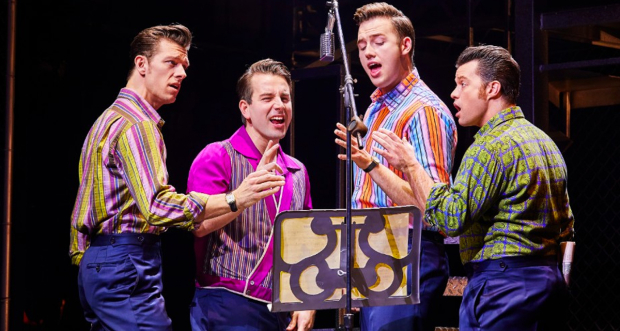 The cast of Jersey Boys 