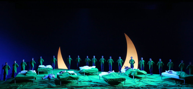 A Midsummer Night&#39;s Dream - the close of Act 2. Trinity Boys Choir as the Fairy Chorus (Aix-En-Provence Festival, 2015)