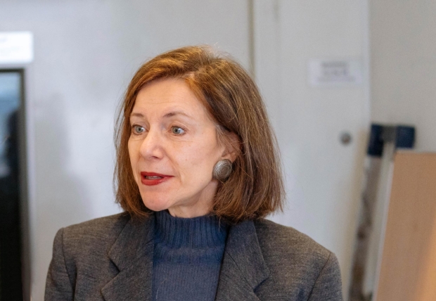Belinda Lang in rehearsals for Humble Boy