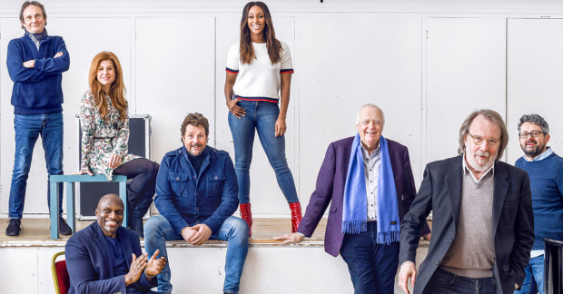 Murray Head, Cassidy Janson, Philip Browne, Michael Ball, Alexandra Burke, Tim Rice, Benny Andersson and Laurence Connor