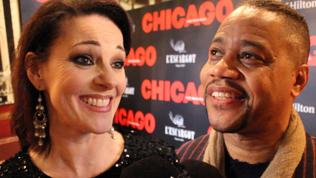 Ruthie Henshall and Cuba Gooding Jr at the West End opening night of Chicago