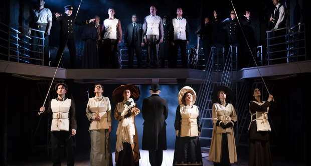 The previous cast of Titanic at the Charing Cross Theatre