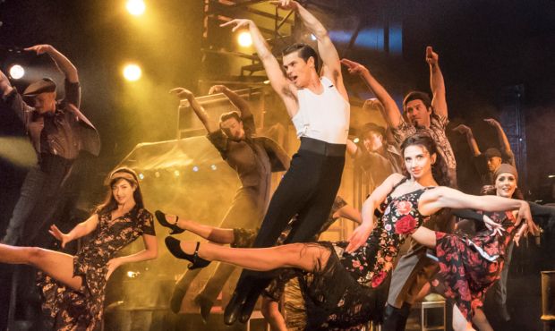 Jonny Labey, Zizi Strallen and the company of &#39;&#39;Stricvtly Ballroom