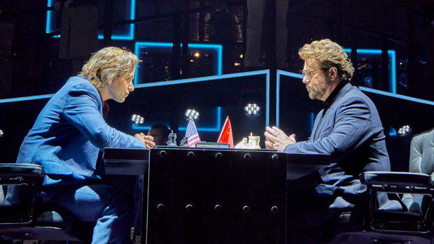 Tim Howar and Michael Ball in the West End production of Chess