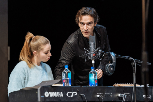 Ben Chaplin (Bernard) and Seána Kerslake (Cat) in Mood Music