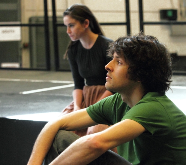 Colin Morgan and Judith Roddy in rehearsals for Translations