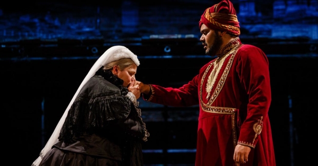 Beatie Edney as Queen Victoria and Tony Jayawardena as Abdul Karim