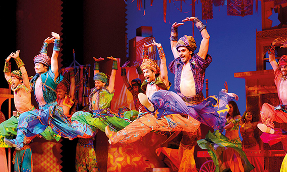 The West End production of Aladdin