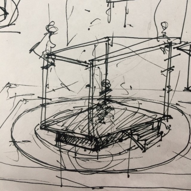 A sketch of the stage for A Clockwork Orange