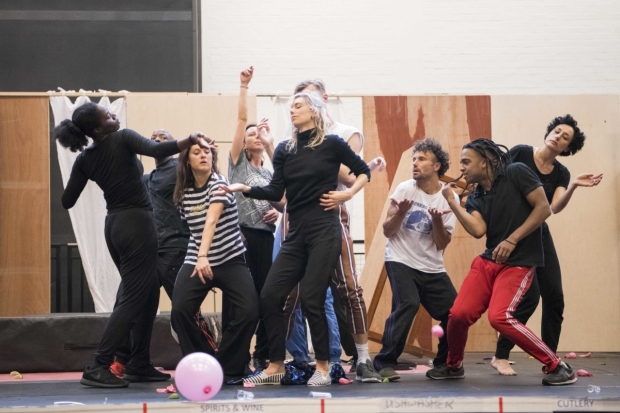  Vanessa Kirby (Julie) with the ensemble in rehearsals