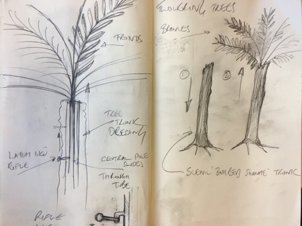 Sketches for the stage design