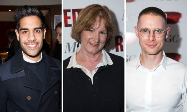 Sacha Dhawan, Deborah Findlay and Sam Barnett