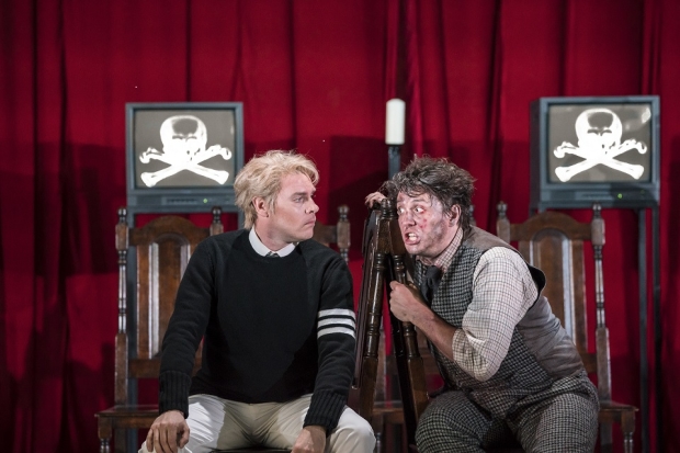 Benjamin Hulett as Tamino and Jonathan McGovern as Papageno in The Magic Flute (Garsington Opera)