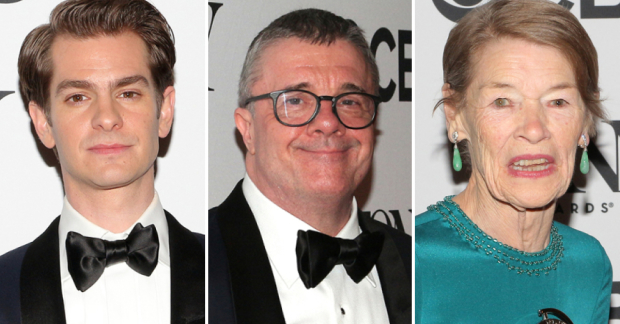 Andrew Garfield, Nathan Lane and Glenda Jackson