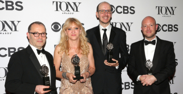 Harry Potter and the Cursed Child producers Colin Callendar and Sonia Friedman, writer Jack Thorne and director John Tiffany