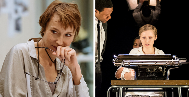 Lia Williams in rehearsals for  The Prime of Miss Jean Brodie and Emily Berrington in Machinal 