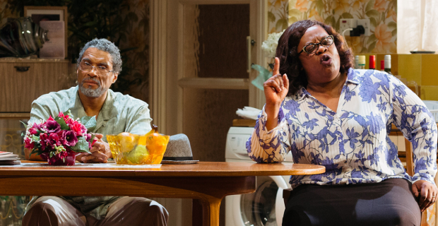 Ricky Fearon and Cecilia Noble in Nine Night 