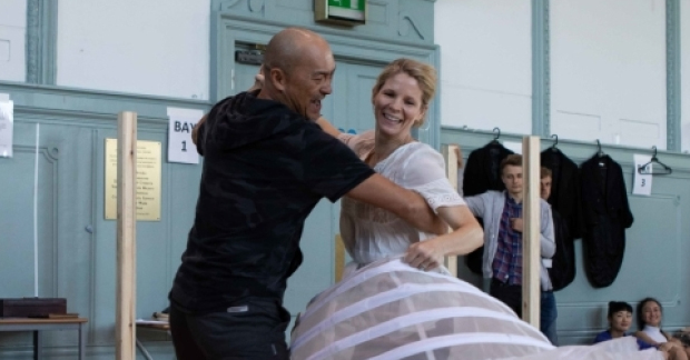 Ken Watanabe and Kelli O&#39;Hara in rehearsals for The King and I