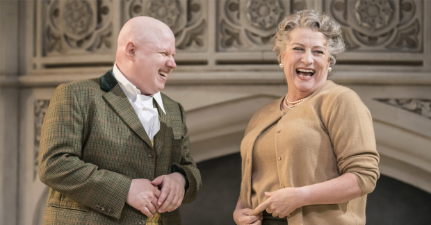 Matt Lucas and Caroline Quentin