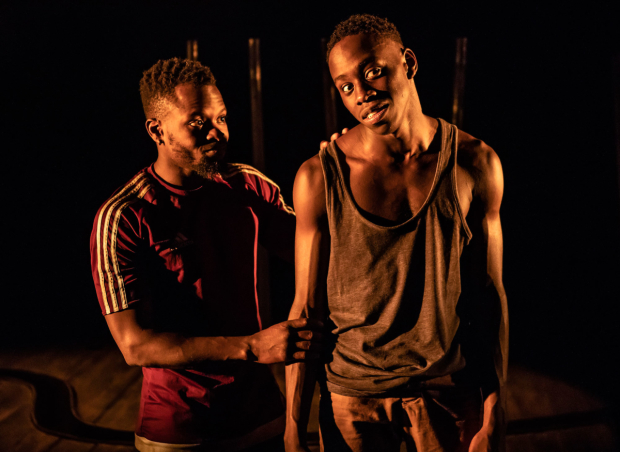 Valentine Olukoga (Obembe) and Michael Ajao (Ben) in The Fishermen 