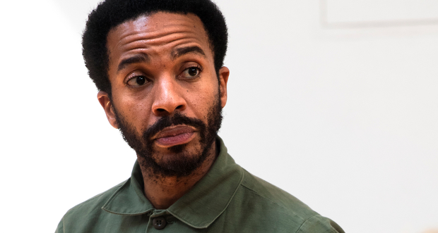 André Holland rehearsing for Othello