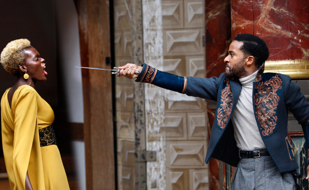 Sheila Atim and André Holland in Othello