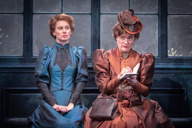 Pippa Nixon and Sophie Thompson in The Importance of Being Earnest