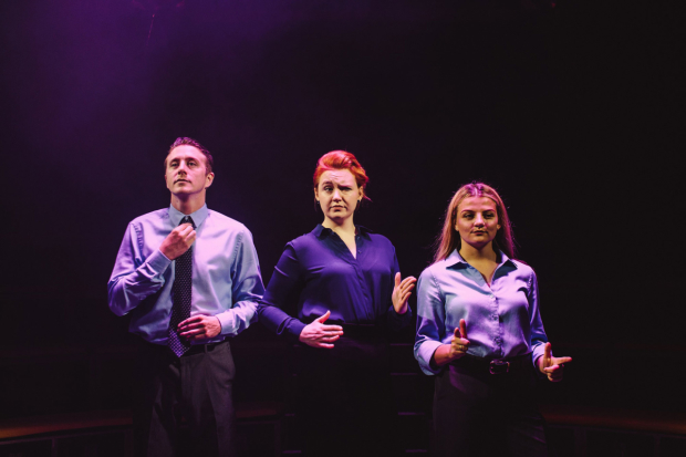 Jack Wilkinson, Katherine Pearce and Charlotte O&#39;Leary in Sticks and Stones