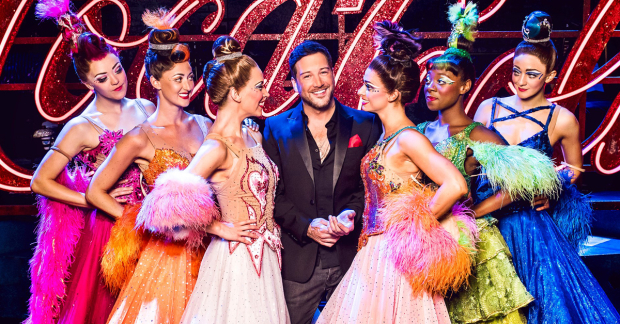 Matt Cardle with the cast of Strictly Ballroom