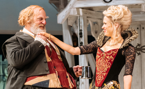 David Troughton and Beth Cordingly in The Merry Wives of Windsor