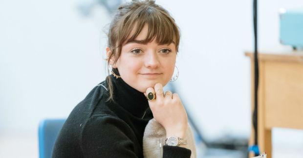 Maisie Williams in rehearsals for I And You