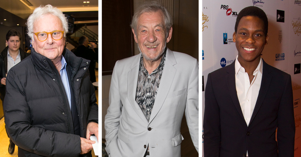 Richard Eyre, Ian McKellen and Tyrone Huntley