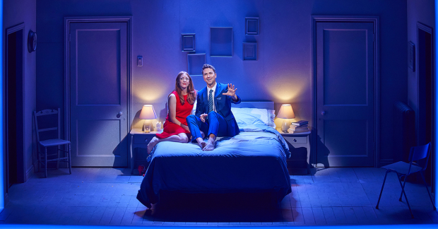 Rosalie Craig (Bobbie) and Richard Fleeshman (Andy)