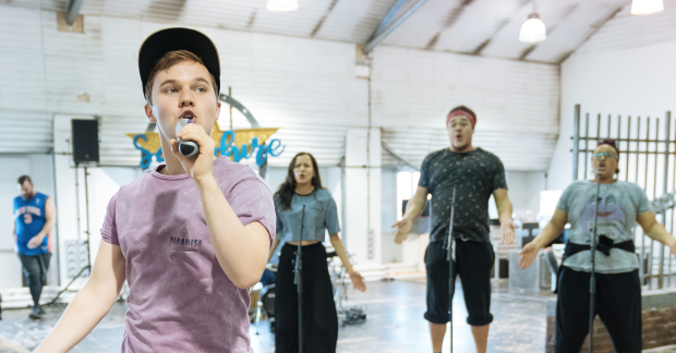 Billionaire Boy in rehearsals