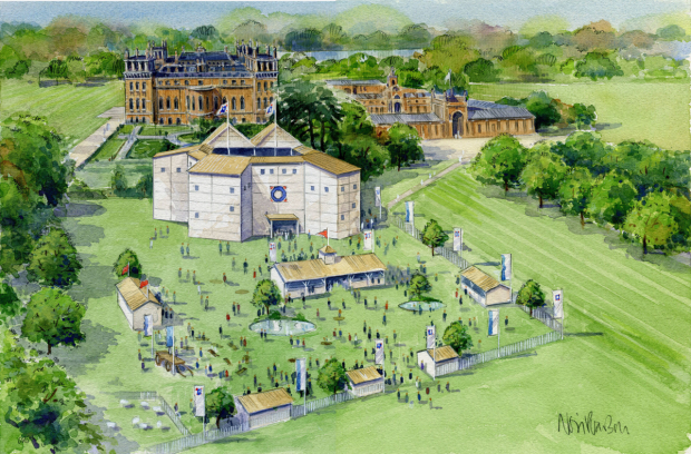 An artist&#39;s impression of the new Oxford theatre at Blenheim Palace