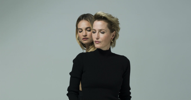 Gillian Anderson and Lily  James in All About Eve