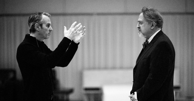 Ivo van Hove and Stanley Townsend rehearsing for All About Eve