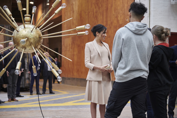 The Duchess of Sussex with National Theatre Apprentices