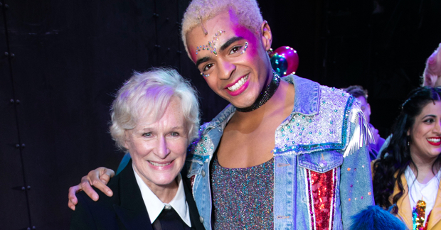 Glenn Close and Layton Williams backstage at Everybody&#39;s Talking About Jamie