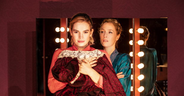 Lily James and Gillian Anderson in All About Eve 