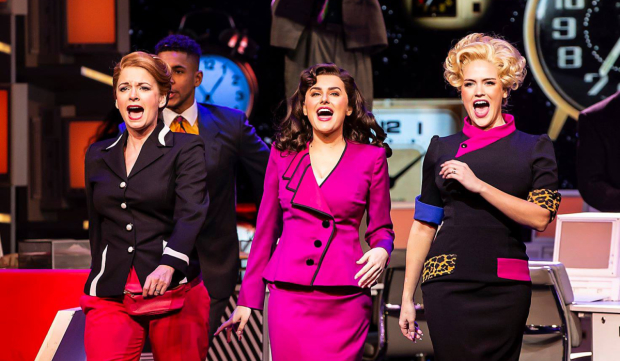 Caroline Sheen, Amber Davies and Natalie McQueen in 9 to 5 the Musical