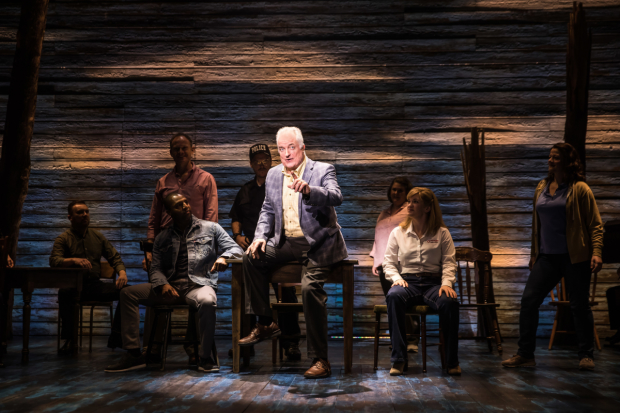 Clive Carter and the company of Come From Away