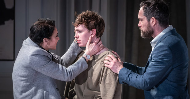 Amanda Abbington (Anne), Laurie Kynaston (Nicolas) and John Light (Pierre) 