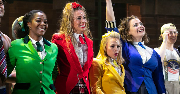 The cast of Heathers the Musical during their West End curtain call