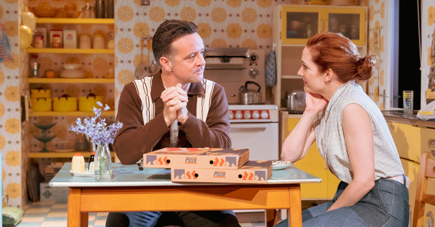 Richard Harrington as Johnny and Katherine Parkinson as Judy in Home, I&#39;m Darling