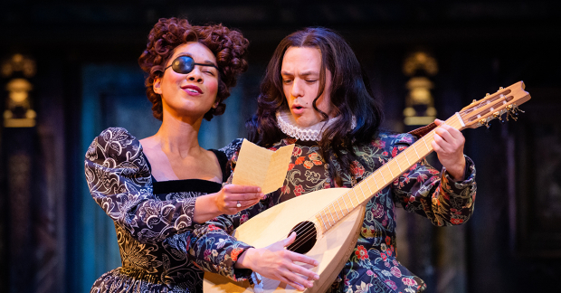 Ameila Donkor and James Cooney as Hortensia and Bianco