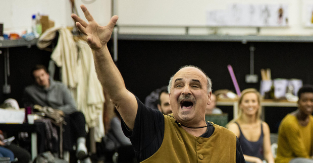 Peter Polycarpou in rehearsals for Man of La Mancha