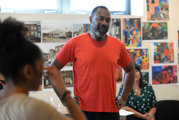 Lenny Henry in rehearsals for King Hedley II